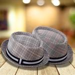 Classic Plaid Short Brim Hat