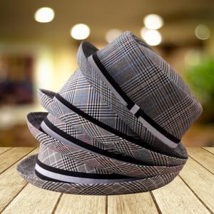 Classic Plaid Short Brim Hat
