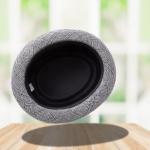 British French plaid short Brim Jazz Hat