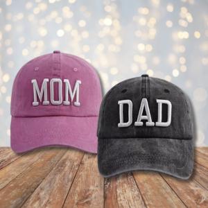 Mom-Dad Featured Embroidery Cap