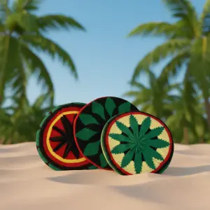 Jamaican Reggae Handmade Crocheted Hat