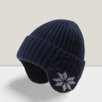 Knitting Ear Flap Beanie Hat for Winter